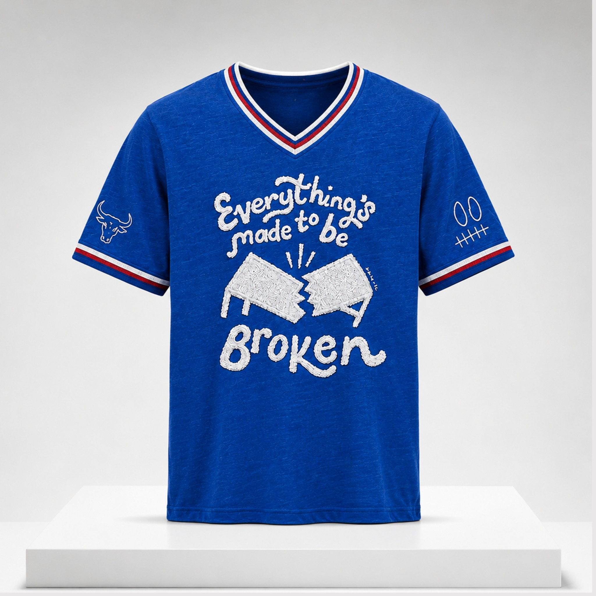 Buffalo Everything's Made To Be Broken 2026 V-Neck Shirt Best Gift For Brothers - Kdjoy