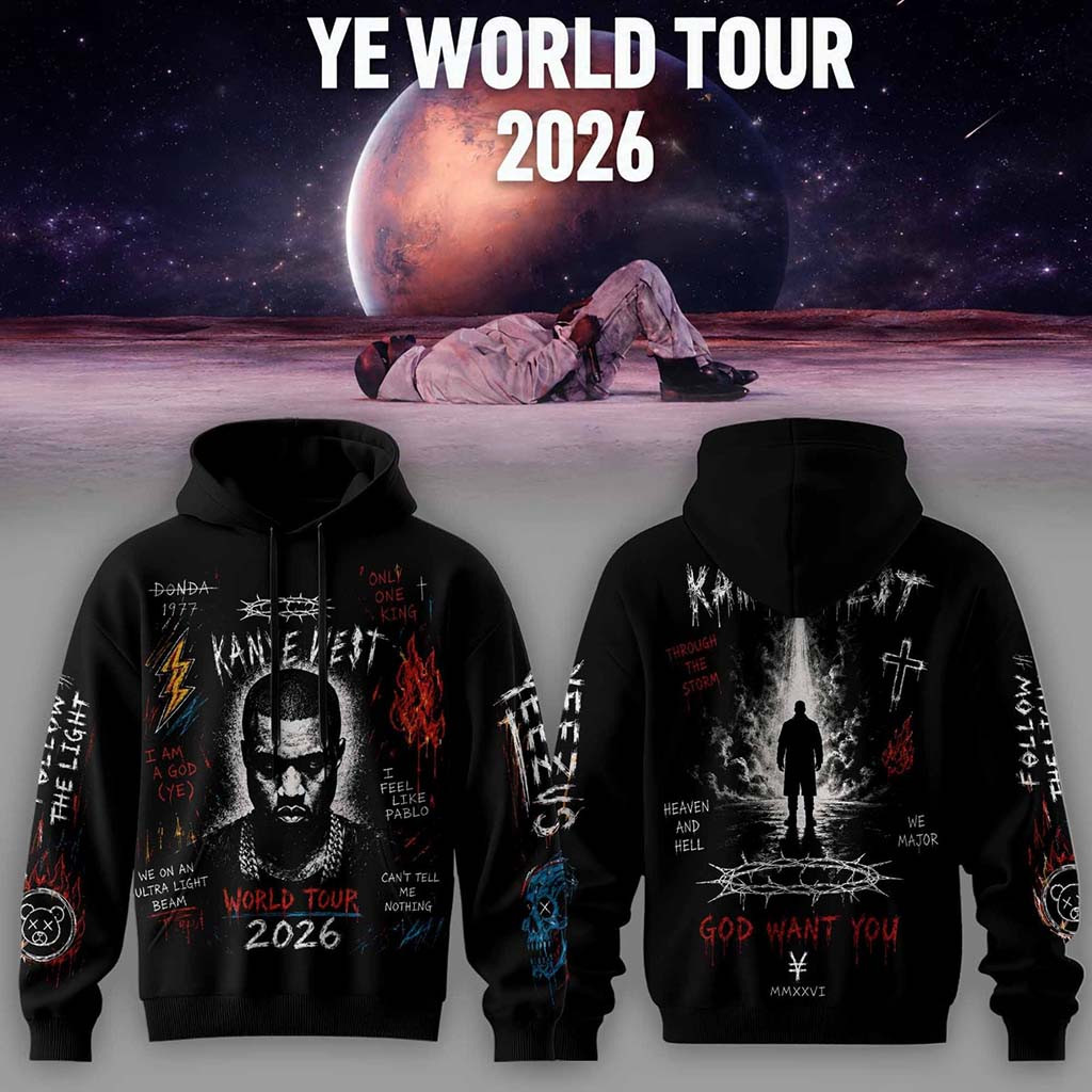 Bully Live Concert Tour 2026 Classic Hoodie God Want You Hoodie Kanye West Merch Fan Gifts - Kdjoy