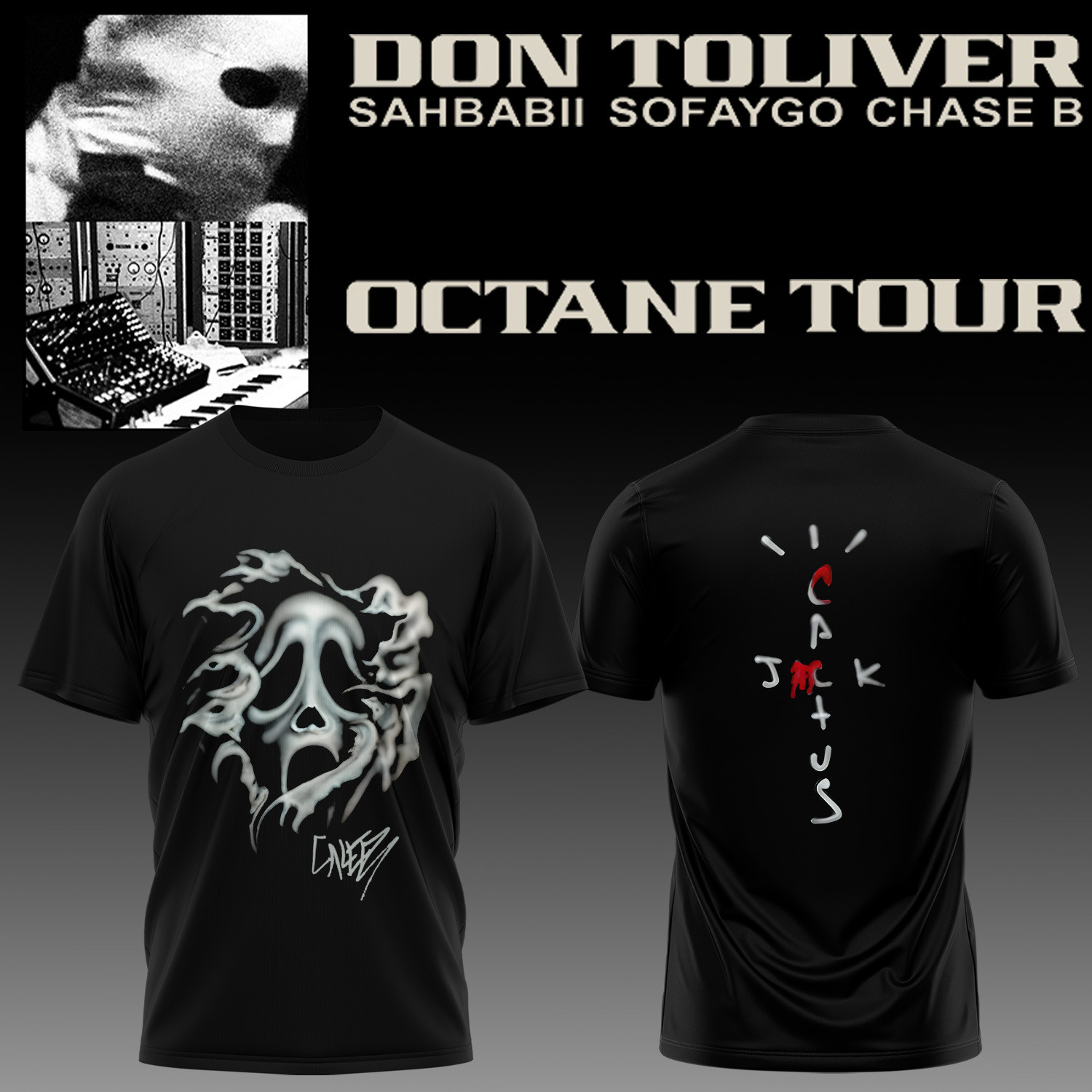 Cactus Jack X Don Toliver Octane Tour Shirt Don Toliver Merch Concert Outfits Ideas - Kdjoy