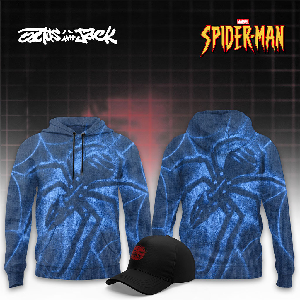 Cactus Jack X Spider-Man Brand New Day Hoodie Spider-Man Merch 2026 Birthday Ideas For Him - Kdjoy