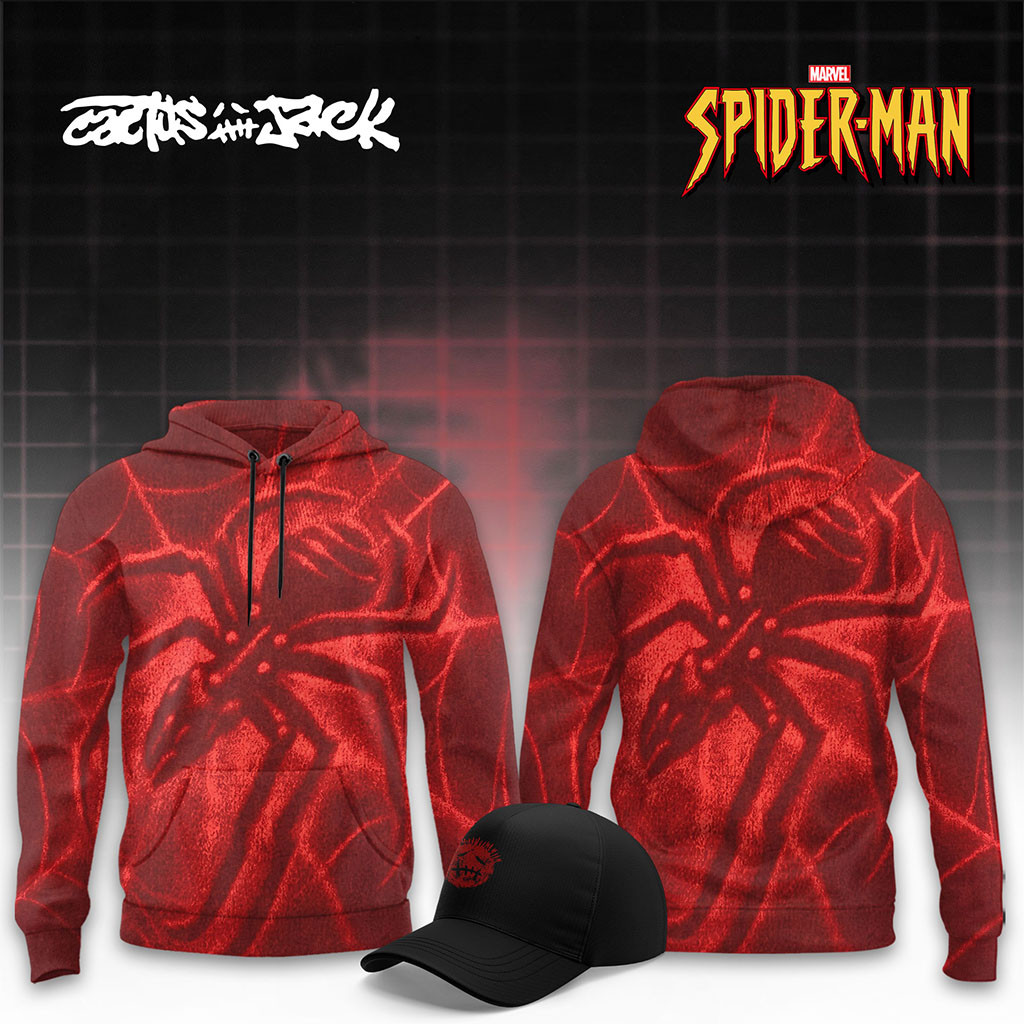 Cactus Jack X Spider-Man Brand New Day Hoodie Spider-Man Merch 2026 Gift For Superhero Fans - Kdjoy