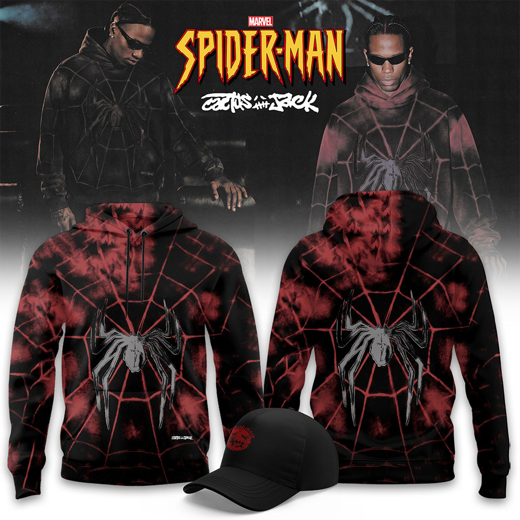 Cactus Jack X Spider-Man Brand New Day Hoodie Superhero Merch Best Gift For Brothers - Kdjoy