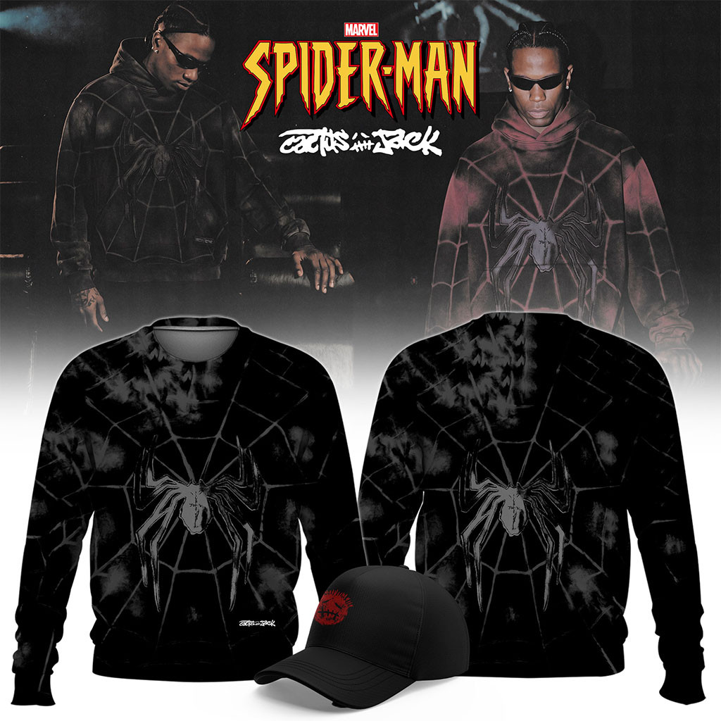 Cactus Jack X Spider-Man Brand New Day Sweatshirt 2026 Marvel Merch Present For Husband - Kdjoy