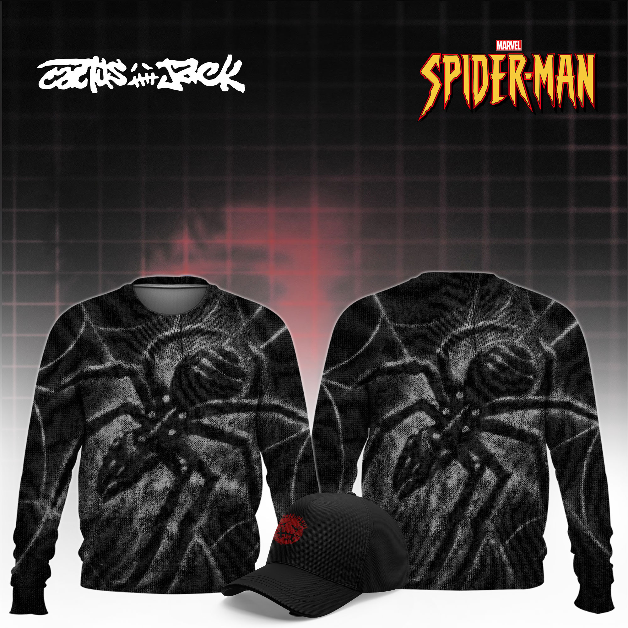 Cactus Jack x SPIDER-MAN Brand New Day Sweatshirt Travis Scott Merchandise Gift Ideas - Kdjoy