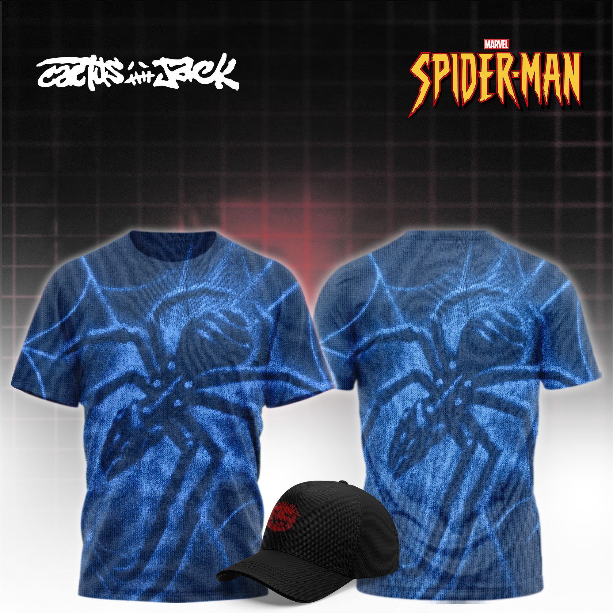 Cactus Jack x SPIDER-MAN Brand New Day T-Shirt Blue Travis Scott Merch Gifts For Fans - Kdjoy Cactus Jack x SPIDER-MAN Brand New Day T-Shirt Blue Travis Scott Merch Gifts For Fans - Kdjoy