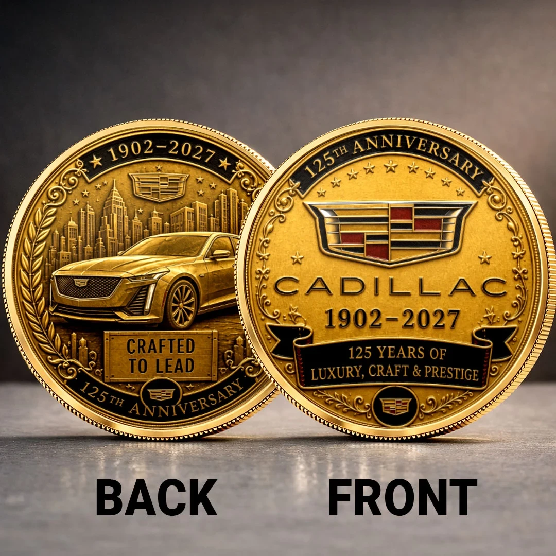 Cadillac 125th Anniversary 1902 2027 Commemorative Coin Cadillac Memorial Coin Gifts Ideas - Kdjoy