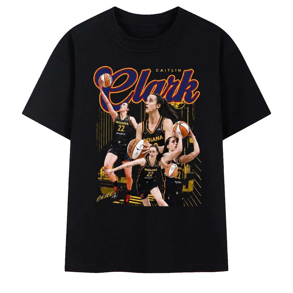 Caitlin Clark #22 Indiana Fever Basketball Player Graphic T-Shirt Caitlin Clark Merch Fan Gifts - Kdjoy Caitlin Clark #22 Indiana Fever Basketball Player Graphic T-Shirt Caitlin Clark Merch Fan Gifts - Kdjoy