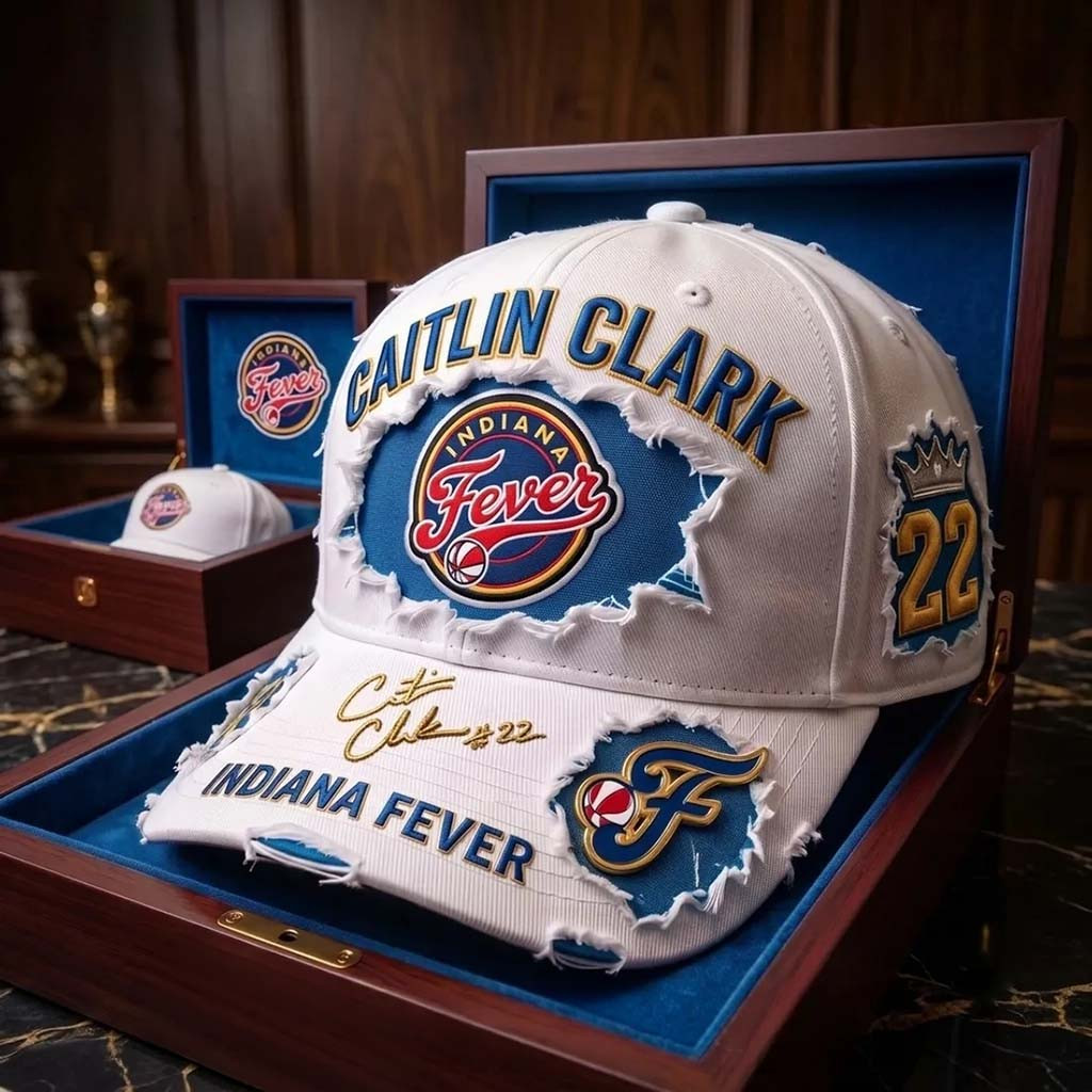 Caitlin Clark Indiana Fever Distressed Hat Signed #22 Caitlin Clark Merch Basketball Fan Gifts - Kdjoy