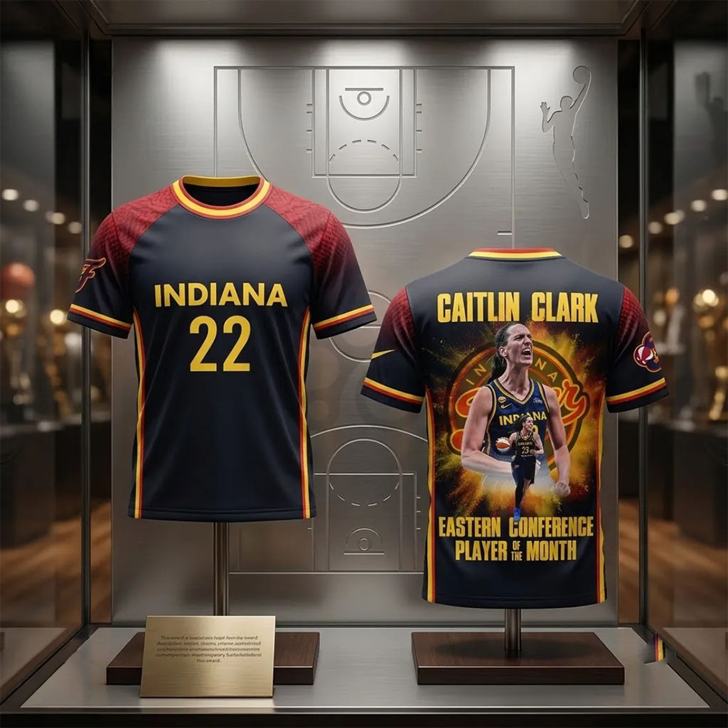 Caitlin Clark Indiana Fever Number 22 T-Shirt Player Of The Month Shirt Caitlin Clark Merch - Kdjoy