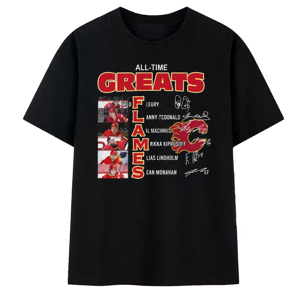 Calgary Flames All Time Greats Hockey Legends Signatures T-Shirt Calgary Flames Merch Fan Gear - Kdjoy Calgary Flames All Time Greats Hockey Legends Signatures T-Shirt Calgary Flames Merch Fan Gear - Kdjoy