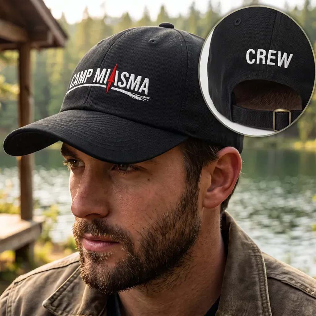 Camp Miasma Crew Merch 2026 Embroidered Baseball Cap Camp Miasma Hat Gifts For Son - Kdjoy Camp Miasma Crew Merch 2026 Embroidered Baseball Cap Camp Miasma Hat Gifts For Son - Kdjoy