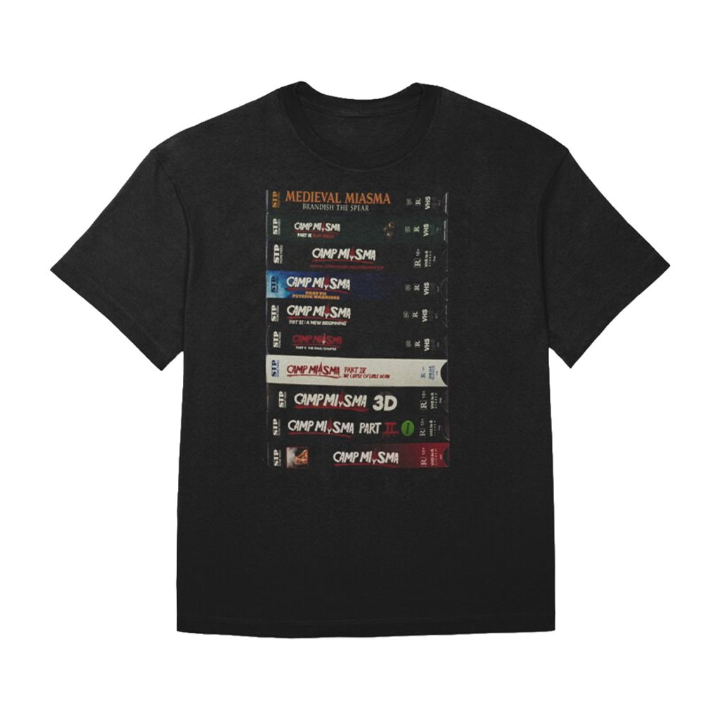 Camp Miasma Merch 2026 Camp Miasma VHS T-Shirt Teenage Sex And Death At Camp Miasma Merch - Kdjoy Camp Miasma Merch 2026 Camp Miasma VHS T-Shirt Teenage Sex And Death At Camp Miasma Merch - Kdjoy