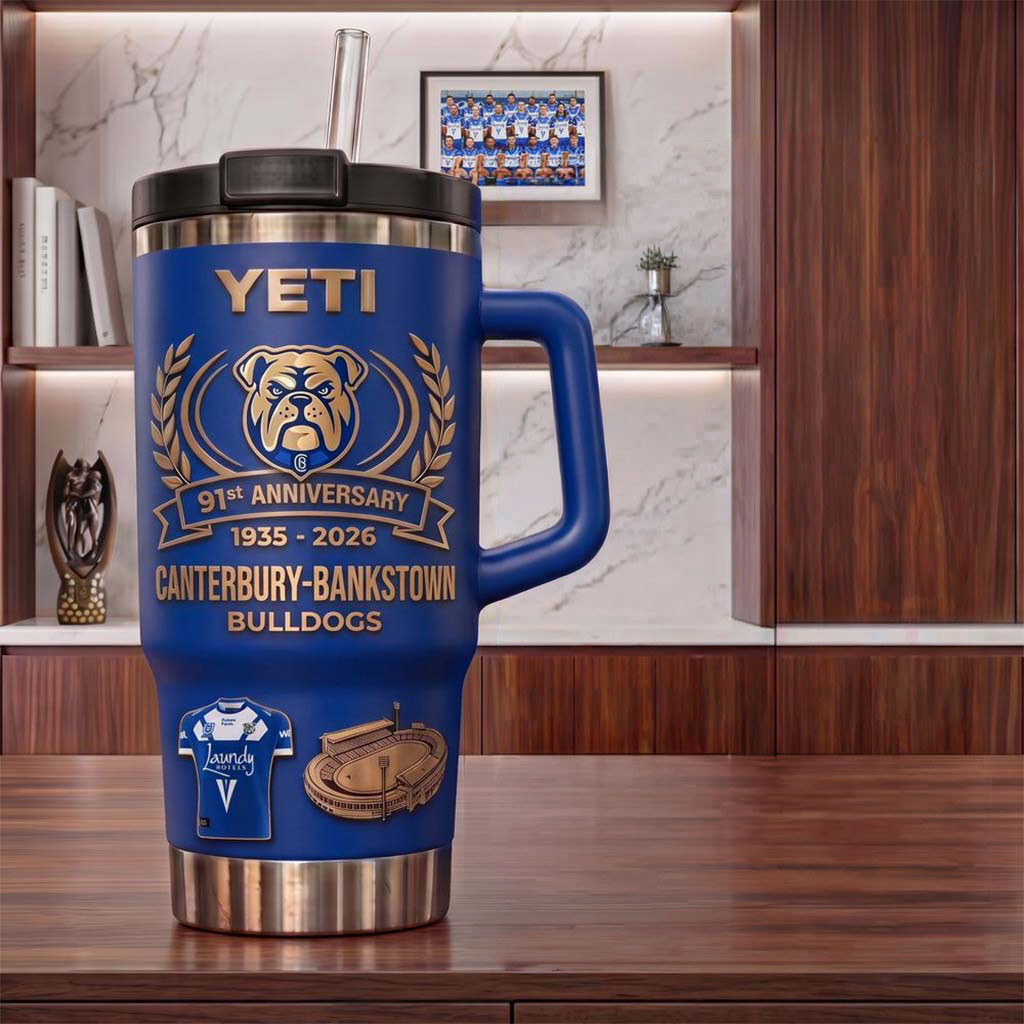 Canterbury-Bankstown Bulldogs 91st Anniversary 2026 YETI Tumbler Bulldogs Merch Fan Gifts Canterbury-Bankstown Bulldogs 91st Anniversary 2026 YETI Tumbler Bulldogs Merch Fan Gifts