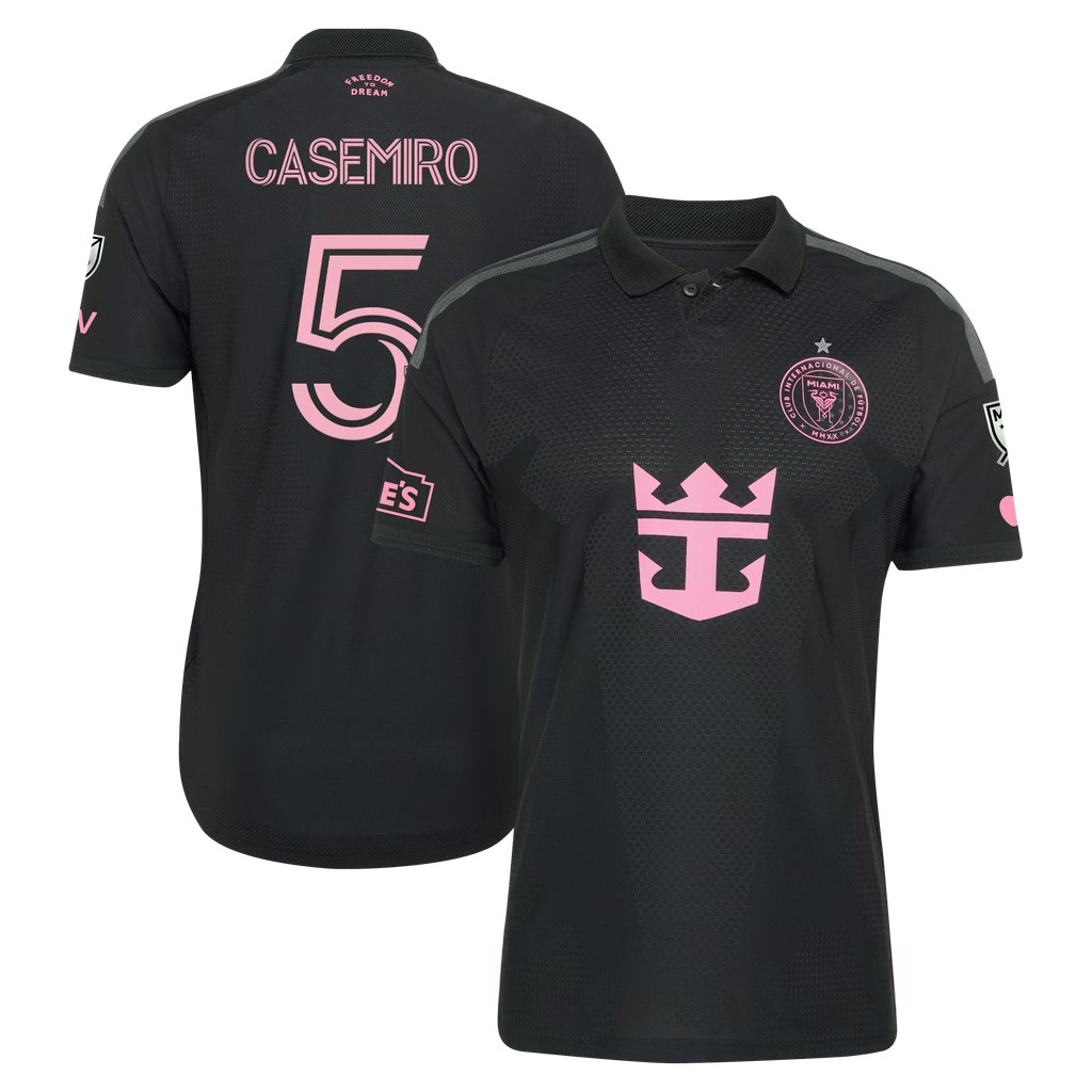 Carlos Casemiro Jersey Shirt Black #5 Inter Miami CF Merch 2026 Presagio On-Field Jersey Gifts - Kdjoy