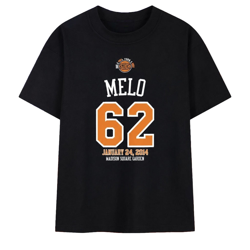 Carmelo Anthony 62 New York Knicks January 24 2014 T-Shirt NY Knicks Merch Basketball Fan Gift - Kdjoy
