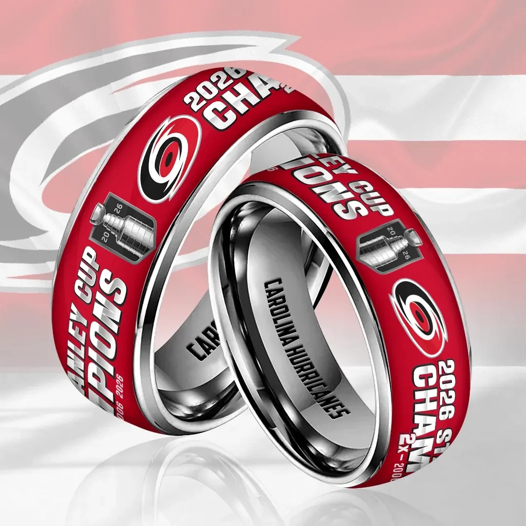 Carolina Hurricanes 2026 Stanley Cup Champions Ring Carolina Hurricanes Merch Gift For Him - Kdjoy Carolina Hurricanes 2026 Stanley Cup Champions Ring Carolina Hurricanes Merch Gift For Him - Kdjoy