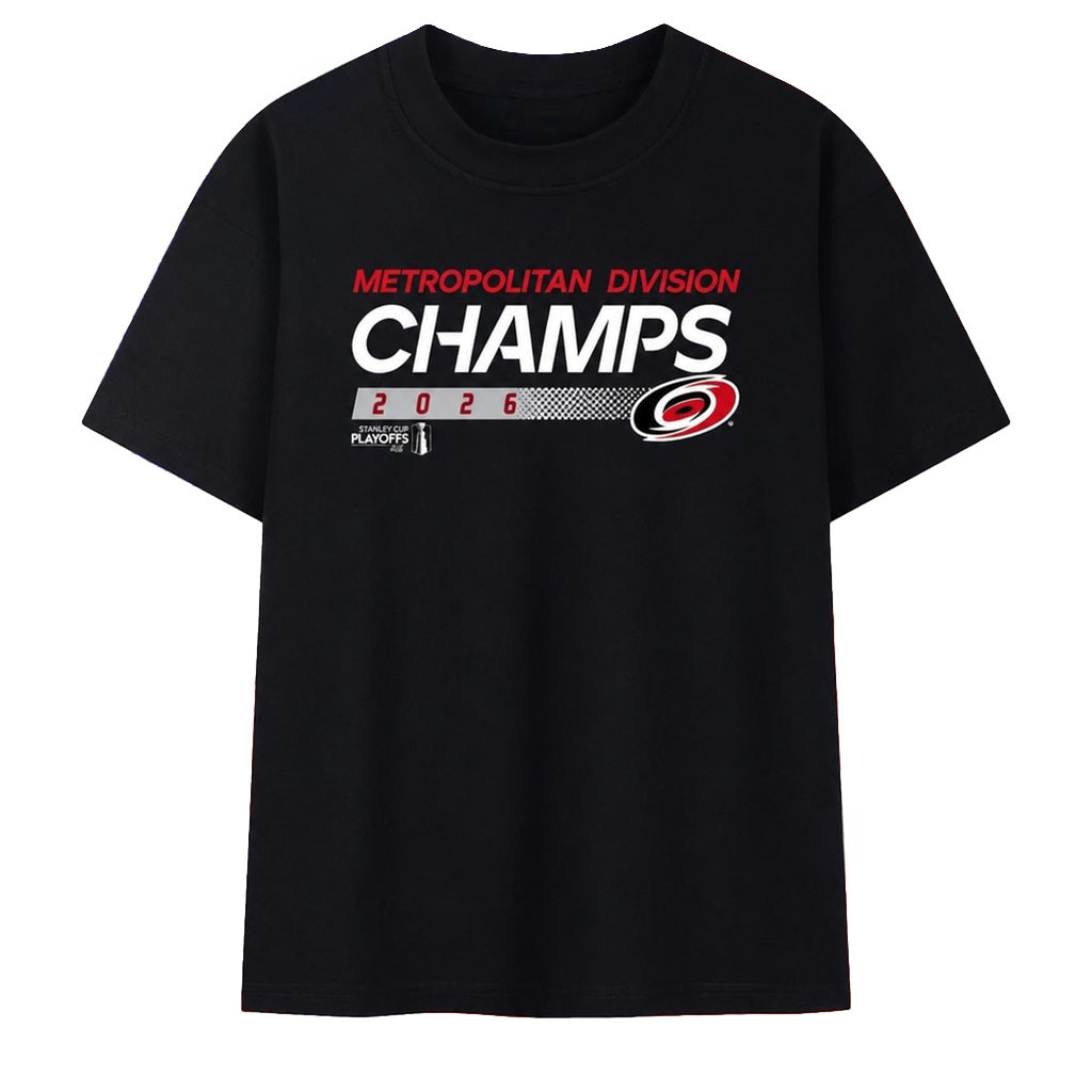 Carolina Hurricanes Merch 2026 Metropolitan Division Champions Shirt Canes Game Day Apparel - Kdjoy