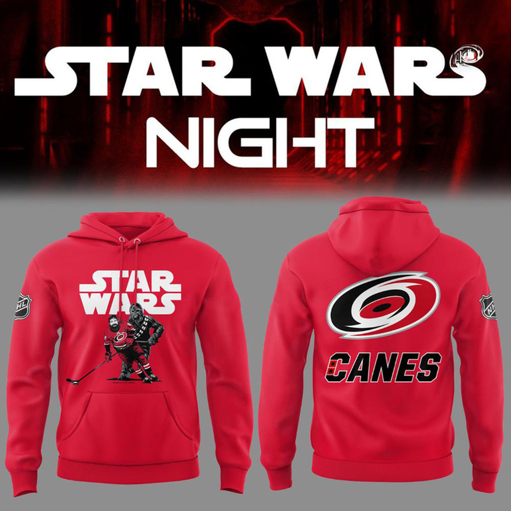 Carolina Hurricanes X Star Wars Night Hoodie Canes Merch Gifts For Hockey Lovers - Kdjoy