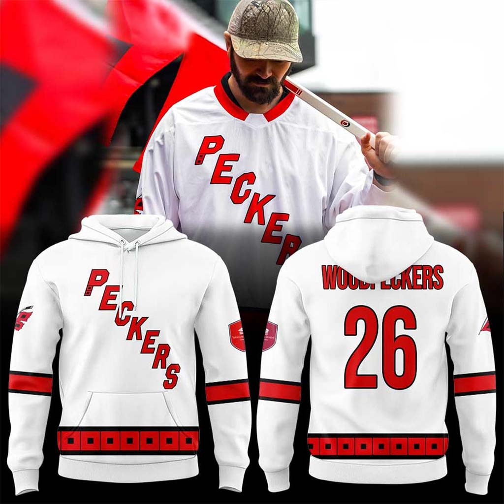 Carolina Hurricanes X Woodpeckers Celebrate Canes Stanley Cup Hoodie Carolina Hurricanes Merch - Kdjoy