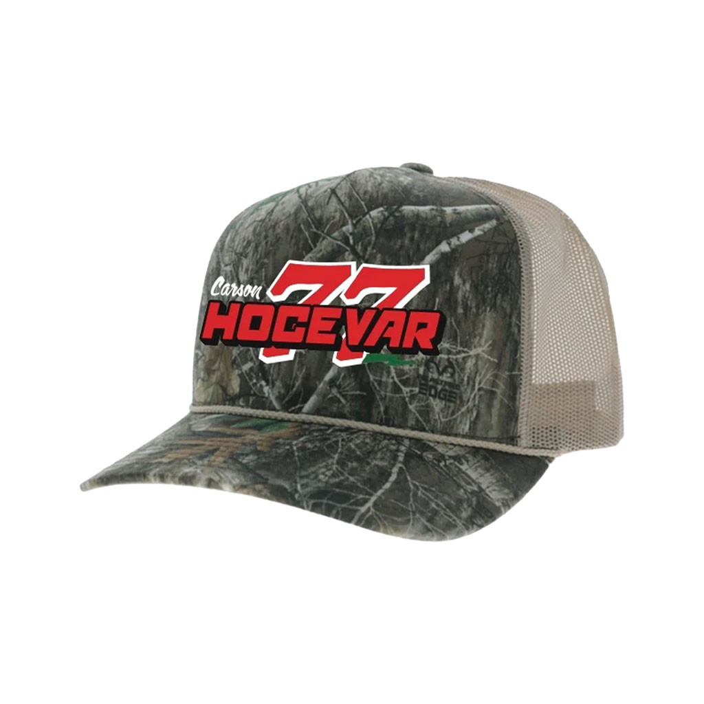 Carson Hocevar Merch 2026 Carson Hocevar #77 Trucker Hat Camo Present For Racing Fans - Kdjoy
