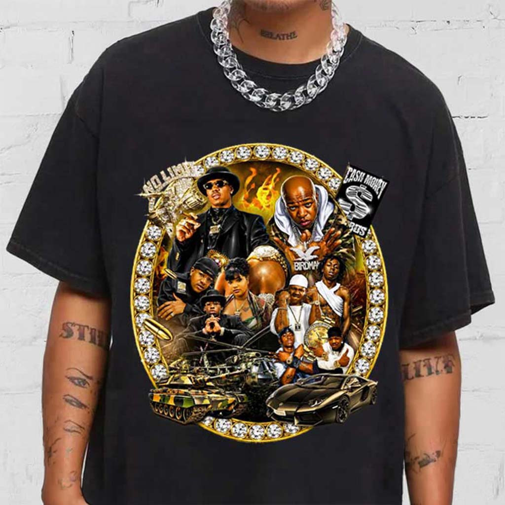 Cash Money Vs No Limit Tour Hip Hop Rap Concert T-Shirt Fan Merch Gifts For Rap Lovers - Kdjoy