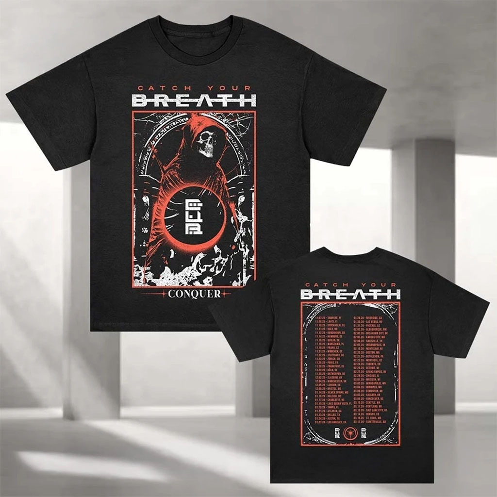 Catch Your Breath Conquer Skelly 2026 World Tour T-Shirt Catch Your Breath Merch Fan Gifts - Kdjoy