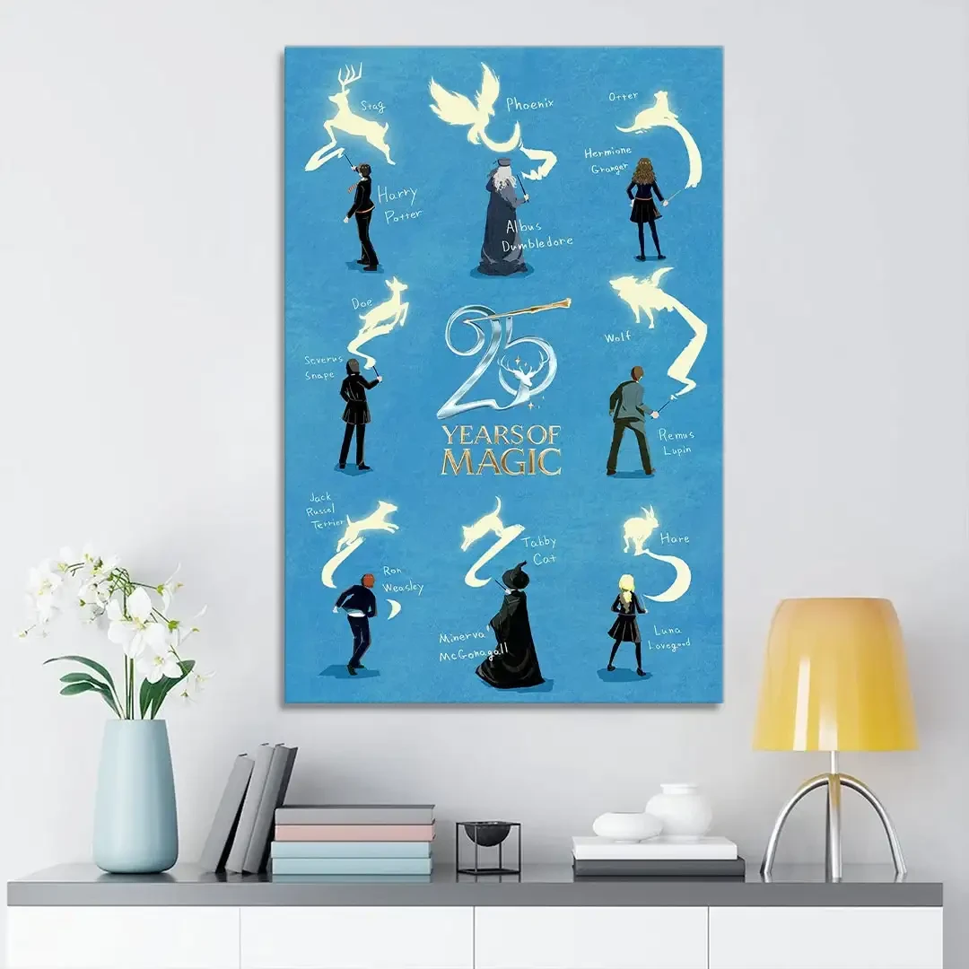 Celebrating 25 Years of Harry Potter Magical Wizard Chess Poster Harry Potter Merch Wall Decor - Kdjoy