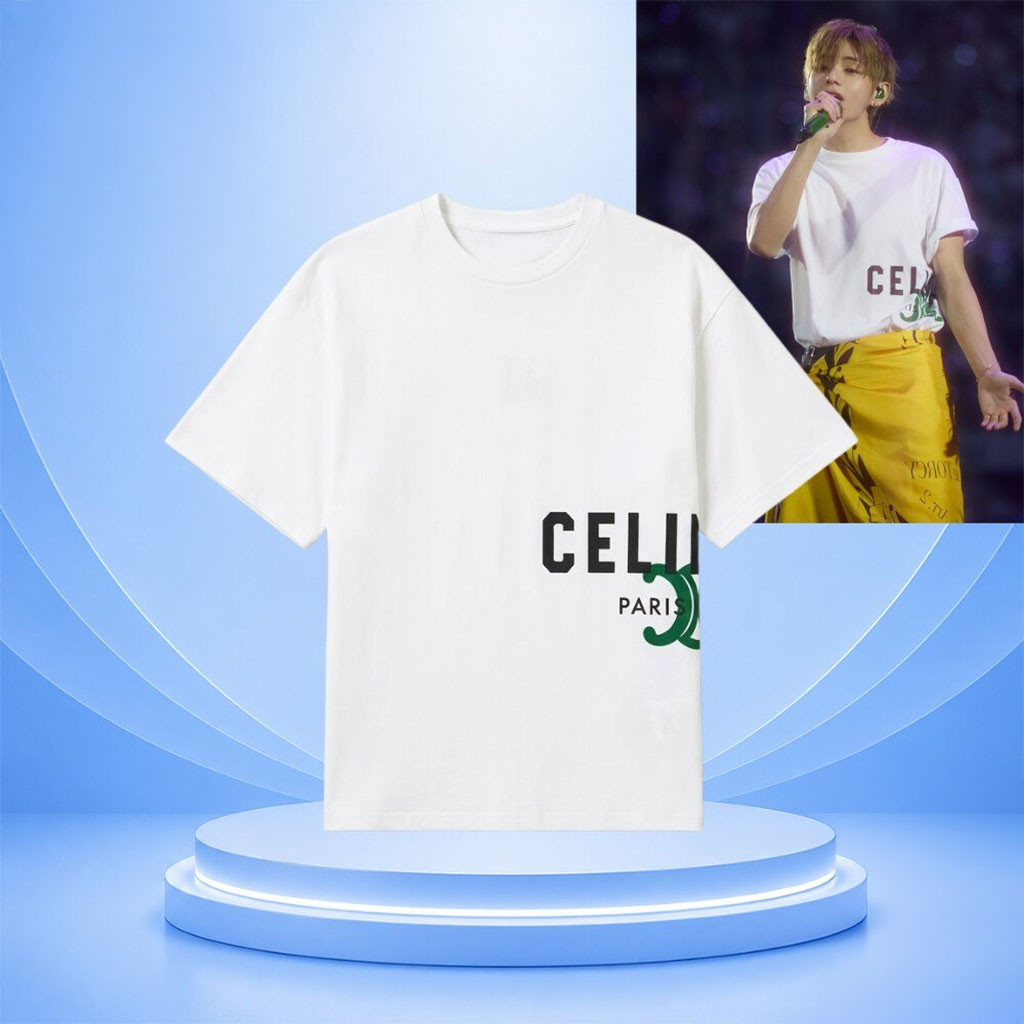 Celine BTS V World Tour Arirang Paris Shirt Stade De France Tee BTS Merch Gift For Kpop Fan - Kdjoy