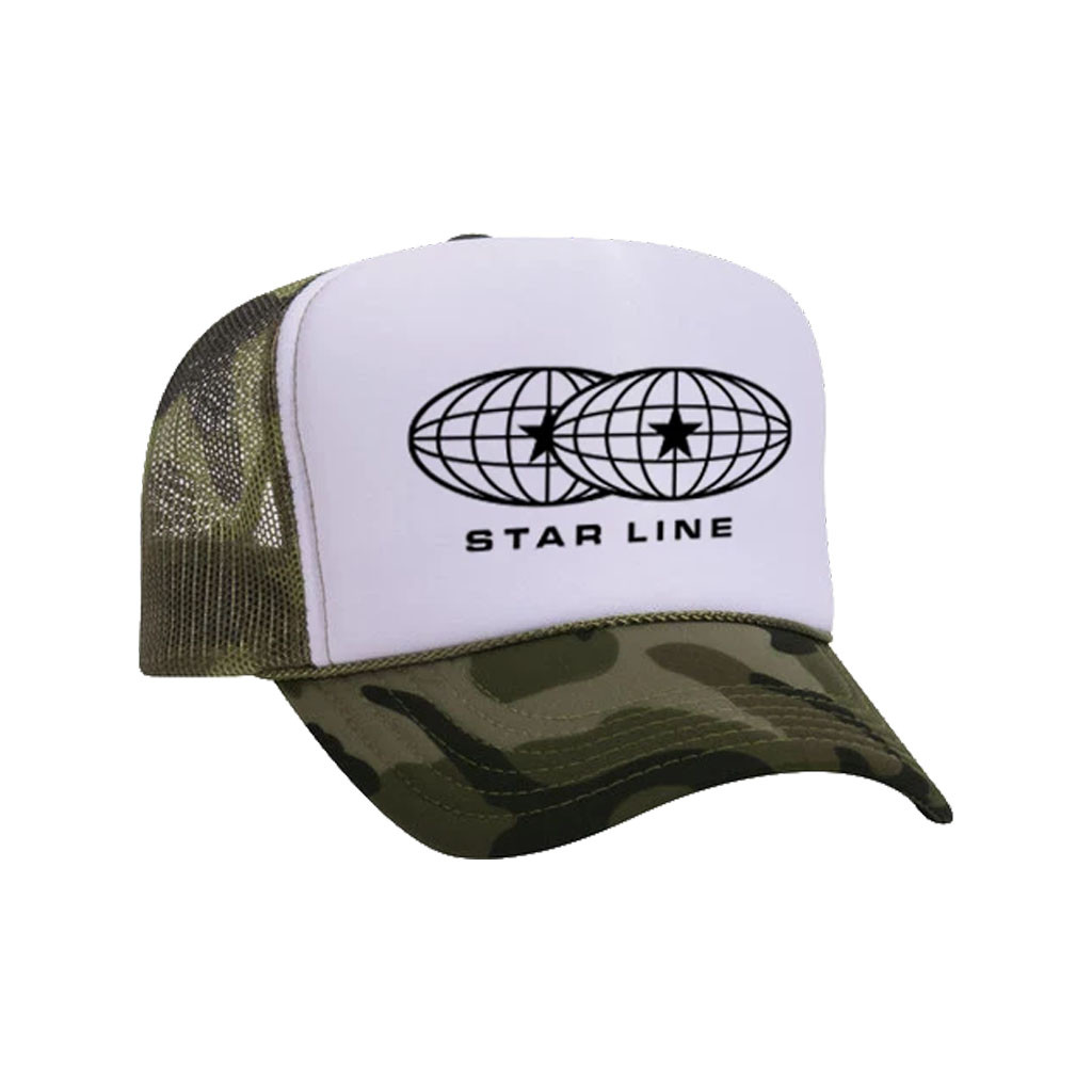 Chance The Rapper Merch 2026 Global Stars Camo Trucker Hat Star Line Hat Gift For Rap Fans - Kdjoy