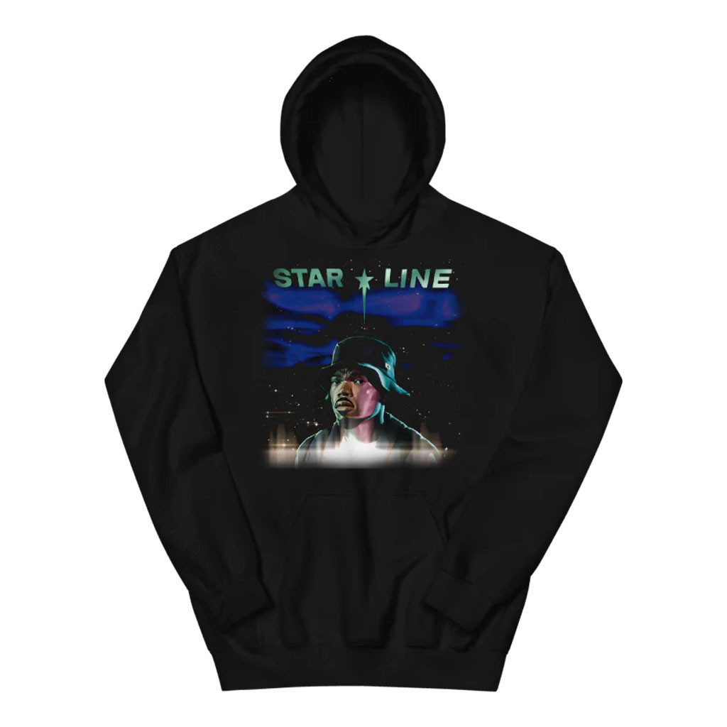 Chance The Rapper Merch 2026 Star Line Album Hoodie Black Gifts For Hip Hop Lovers - Kdjoy Chance The Rapper Merch 2026 Star Line Album Hoodie Black Gifts For Hip Hop Lovers - Kdjoy