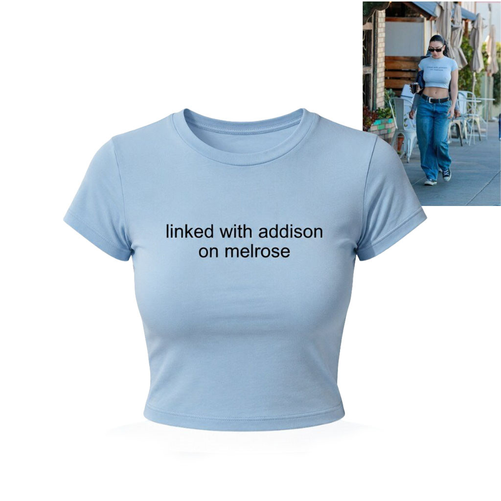 Charli XCX Linked With Addison On Melrose Baby Tee Best Gift For Girlfriend - Kdjoy
