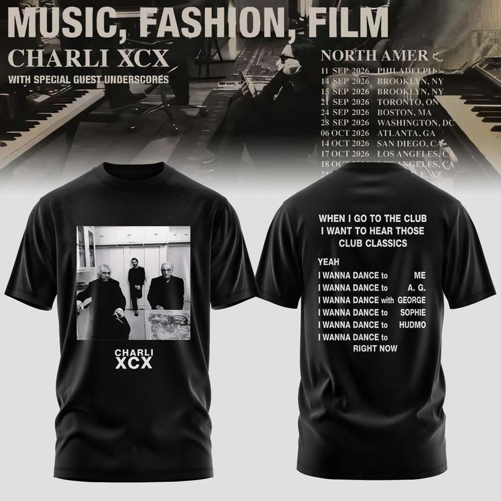 Charli XCX Music Fashion Film 2026 Tour T-Shirt Charli XCX Merch Music Lover Gift Ideas For Him - Kdjoy