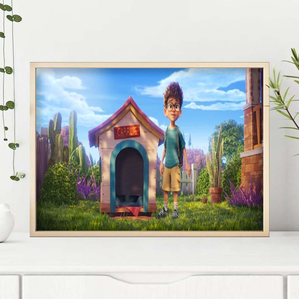 Charlie The Wonderdog Movie  Poster Charlie The Wonderdog Merch Cartoon Lovers Home Wall Decor - Kdjoy