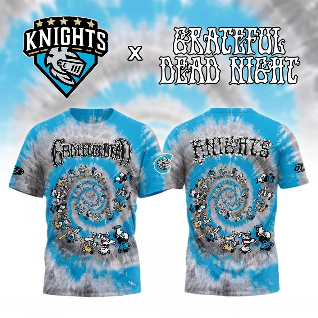 Charlotte Knights Grateful Dead Night Tie Dye T-Shirt Charlotte Knights Merch Gift For Fans - Kdjoy