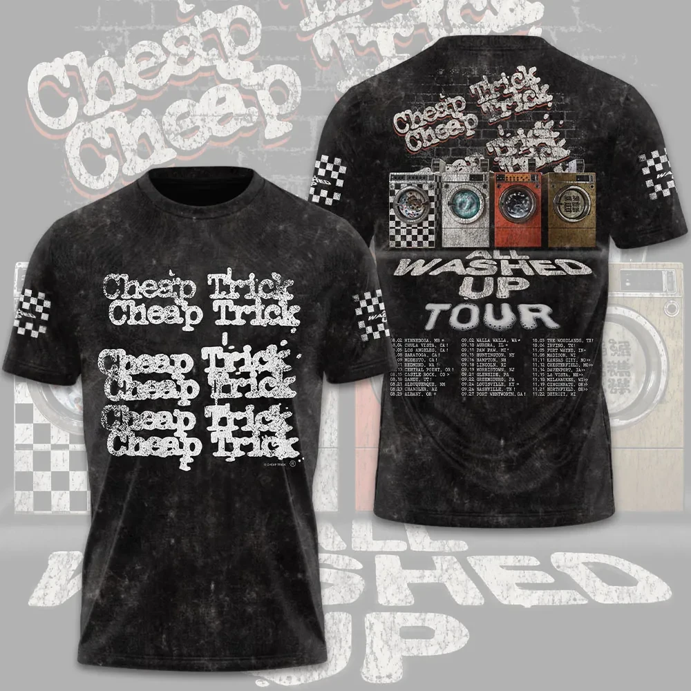 Cheap Trick Tour 2026 Merch All Washed Up Tour T-Shirt Present For Rock Band Fans - Kdjoy