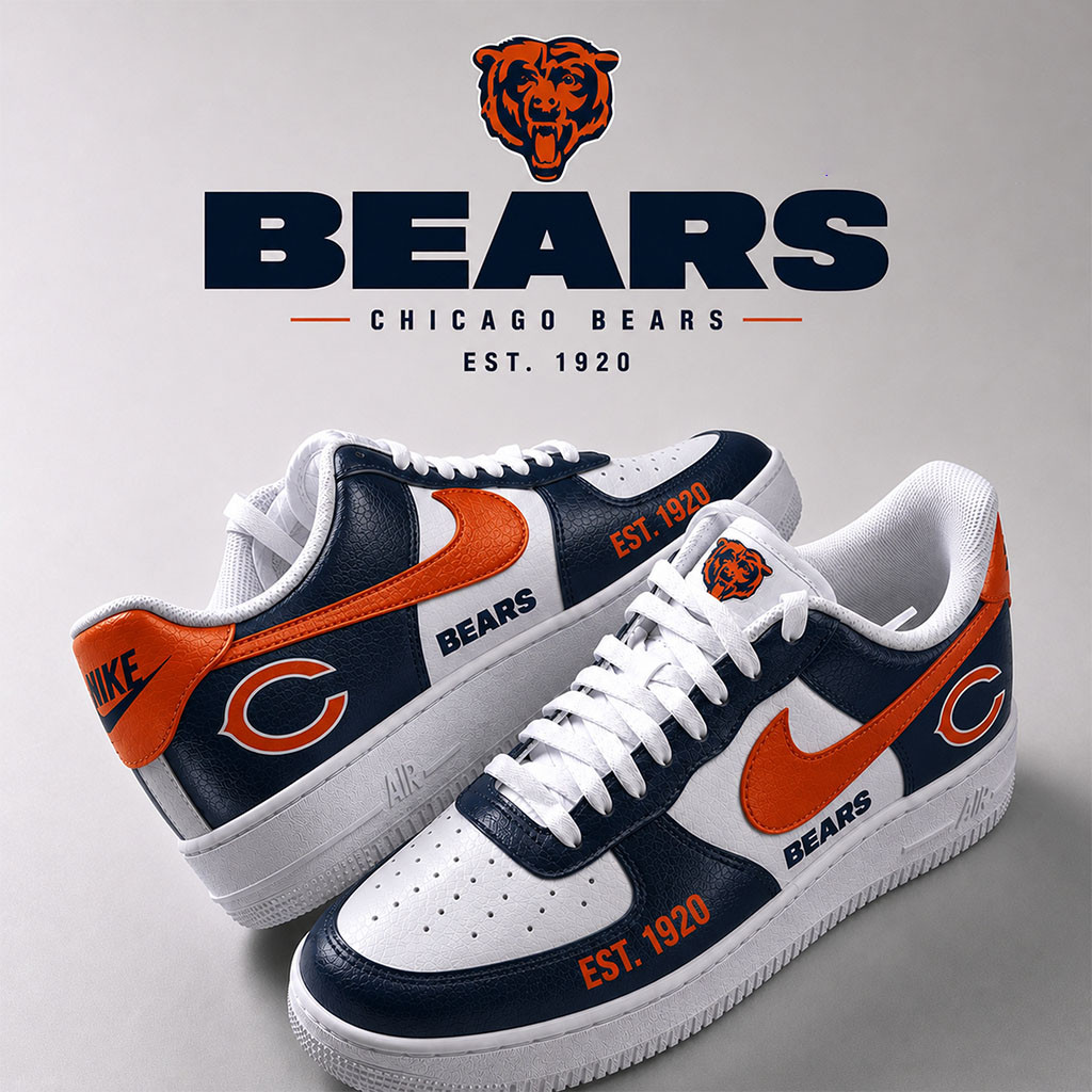 Chicago Bears 2026 Shoes Game Day Sneakers Chicago Bears Merch Gift For Football Lovers - Kdjoy