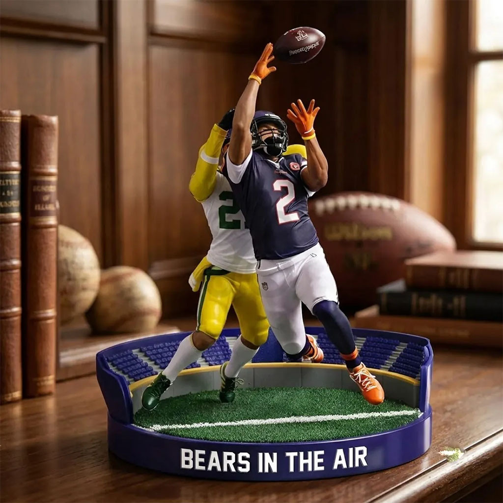 Chicago Bears Action Scene Christmas Ornament 2026 Chicago Bears Merch Xmas Tree Decor Ideas - Kdjoy