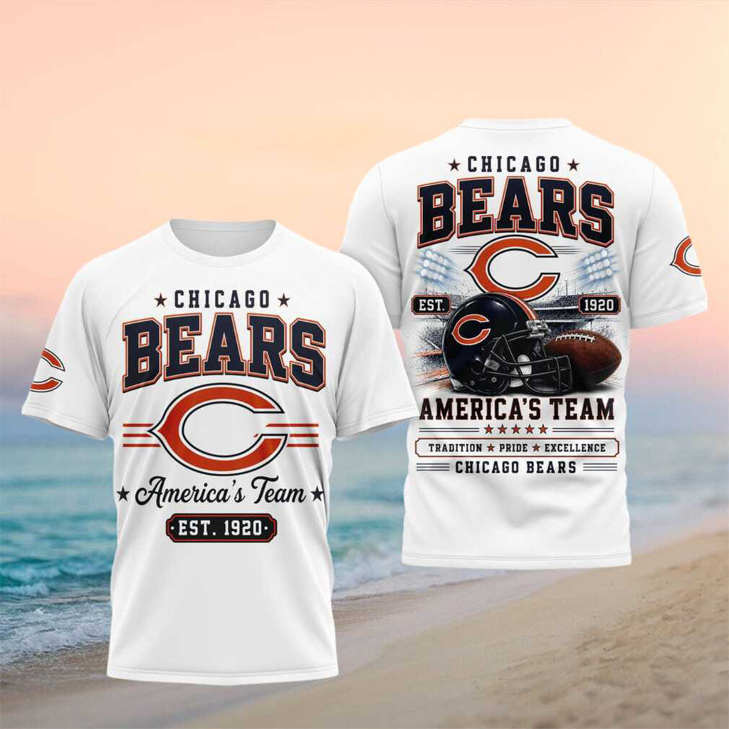 Chicago Bears Football Vintage Helmet Est 1920 Shirt Chicago Bears Merch Gift For Football Fans - Kdjoy Chicago Bears Football Vintage Helmet Est 1920 Shirt Chicago Bears Merch Gift For Football Fans - Kdjoy