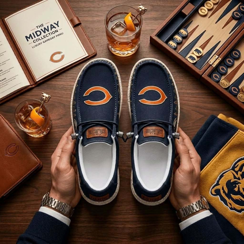 Chicago Bears Loafer Shoes Game Day Gear Chicago Bears Merch Gift For Football Lovers - Kdjoy Chicago Bears Loafer Shoes Game Day Gear Chicago Bears Merch Gift For Football Lovers - Kdjoy