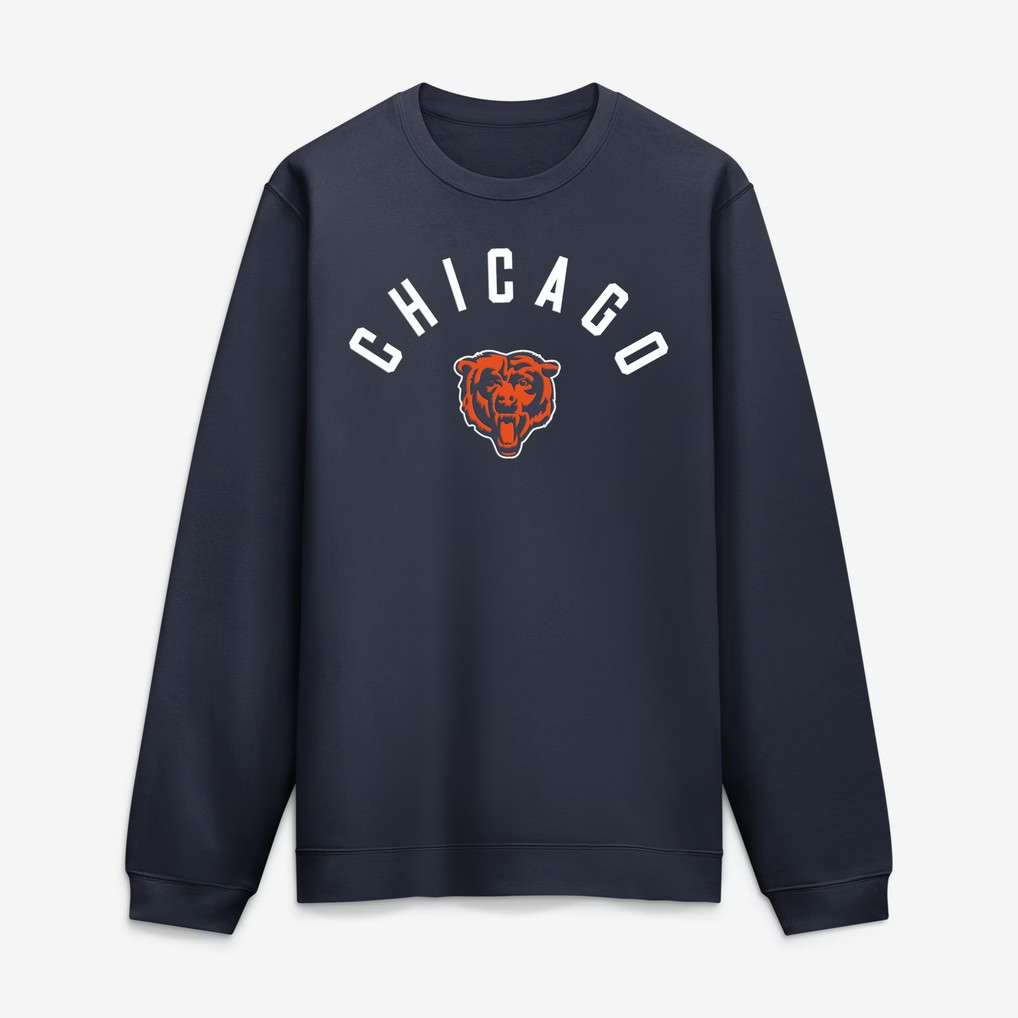 Chicago Bears Merch 2026 Chicago Bears Primetime Club Sweatshirt Navy Gift For Football Lovers - Kdjoy