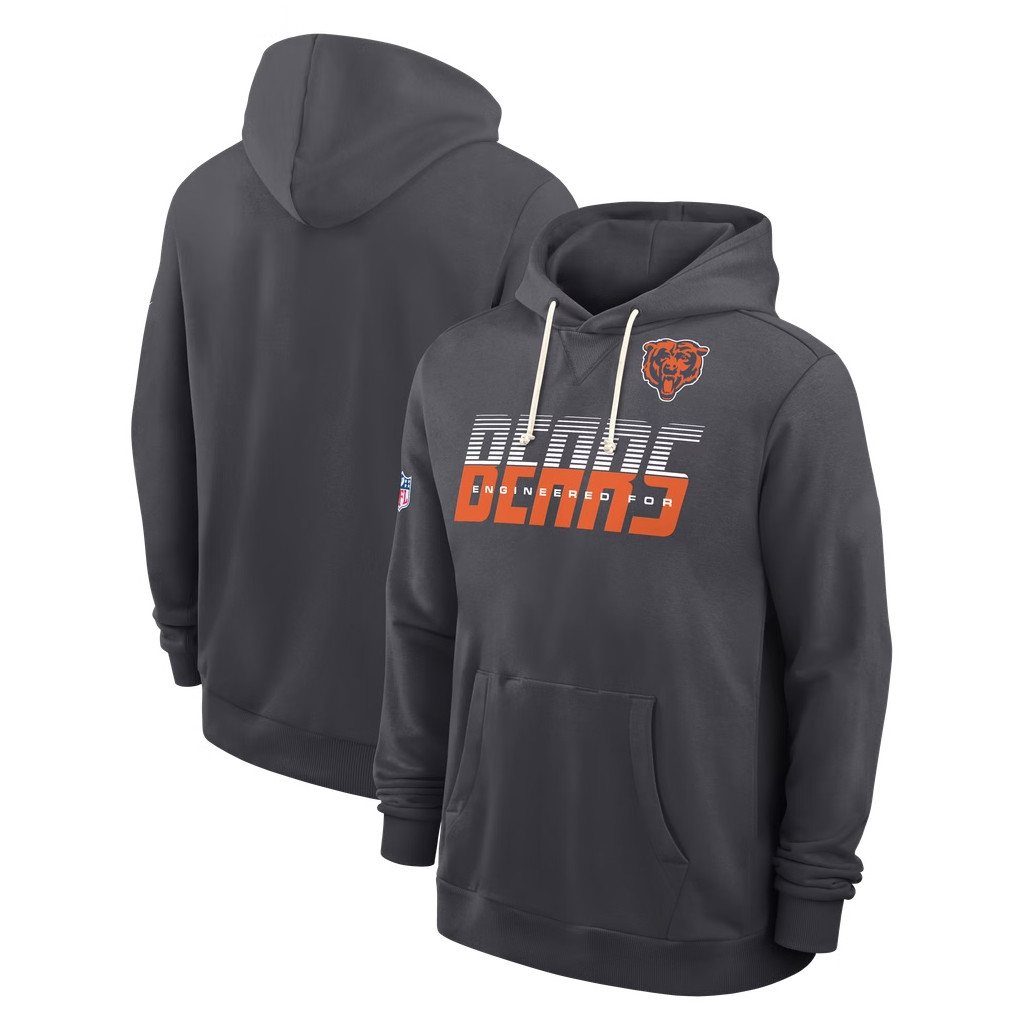 Chicago Bears Merch 2026 Chicago Bears Sideline Standard Issue Top Prospect Hoodie Fan Gifts - Kdjoy