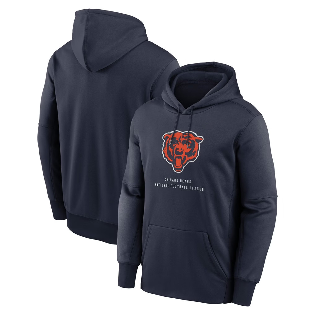 Chicago Bears Merch 2026 Chicago Bears Toss Sweep Hoodie Navy Football Enthusiast Gifts - Kdjoy