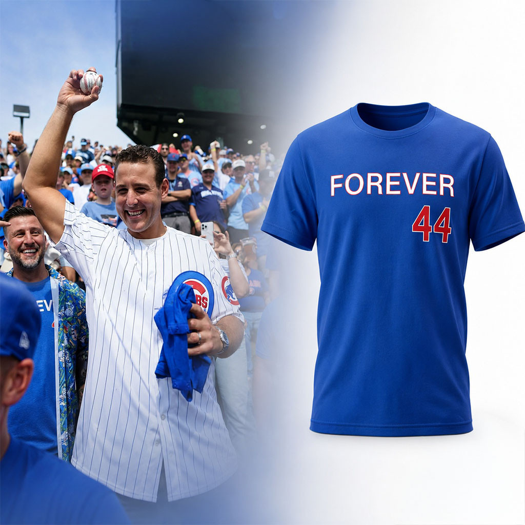 Chicago Cubs Forever 44 T-Shirt Chicago Cubs Merch Gifts For Baseball Fans - Kdjoy Chicago Cubs Forever 44 T-Shirt Chicago Cubs Merch Gifts For Baseball Fans - Kdjoy