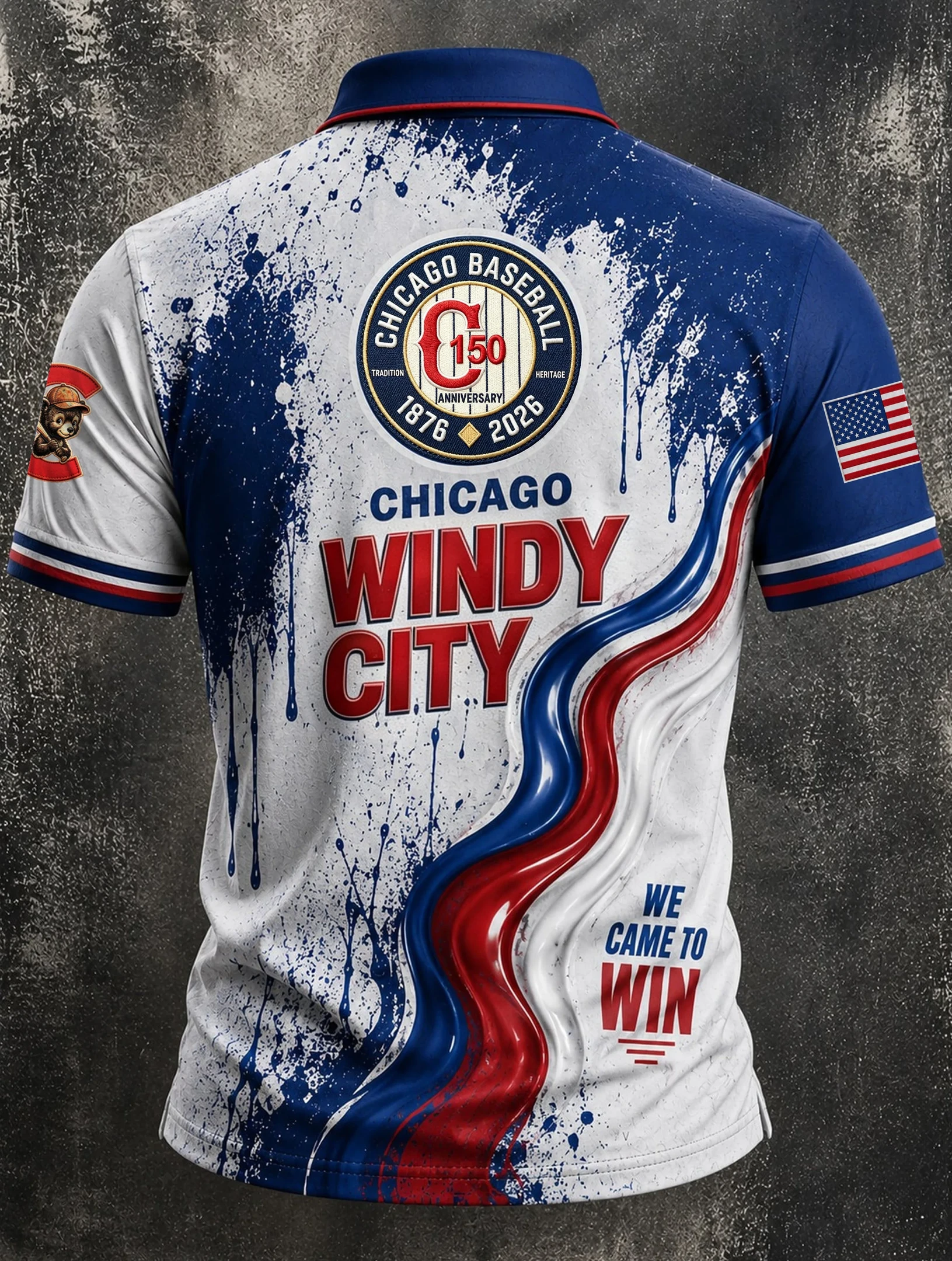 Chicago Cubs Merch Chicago Baseball 1876 2026 Polo Shirt Gifts For Baseball Lovers - Kdjoy Chicago Cubs Merch Chicago Baseball 1876 2026 Polo Shirt Gifts For Baseball Lovers - Kdjoy