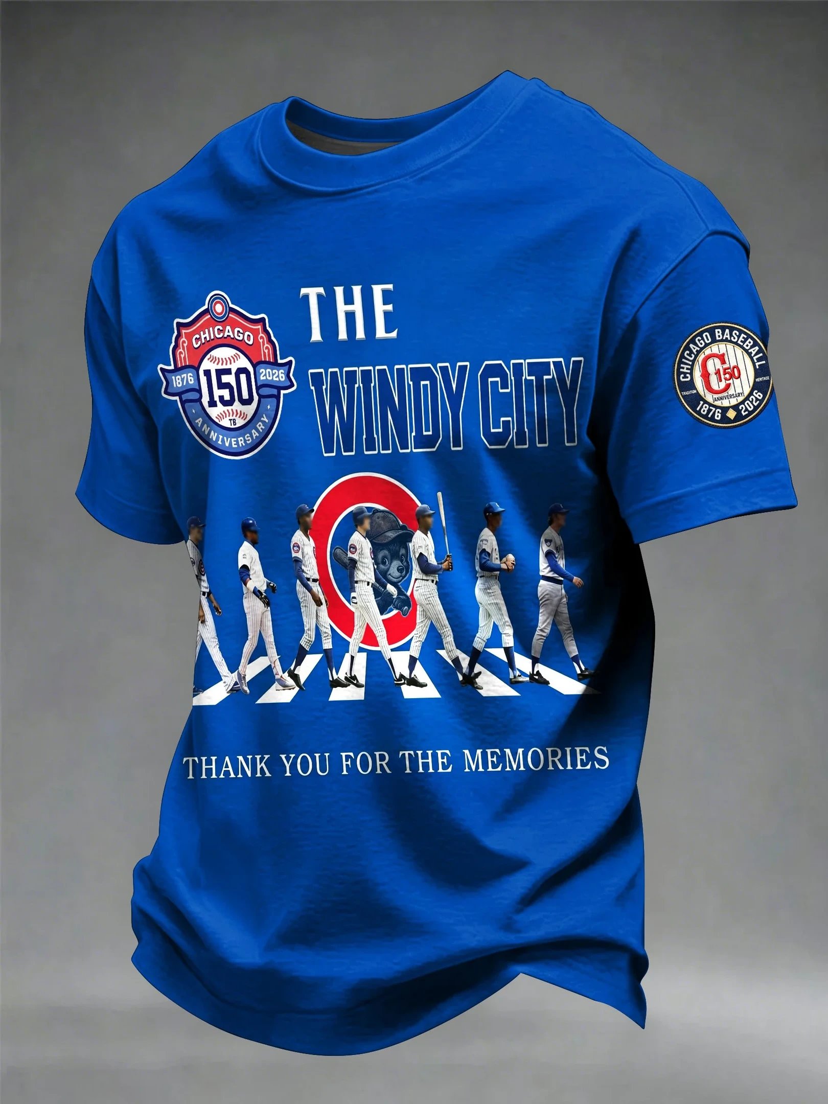Chicago Cubs Merch Chicago Baseball Shirt The Windy City Thank You For The Memories T-Shirt - Kdjoy