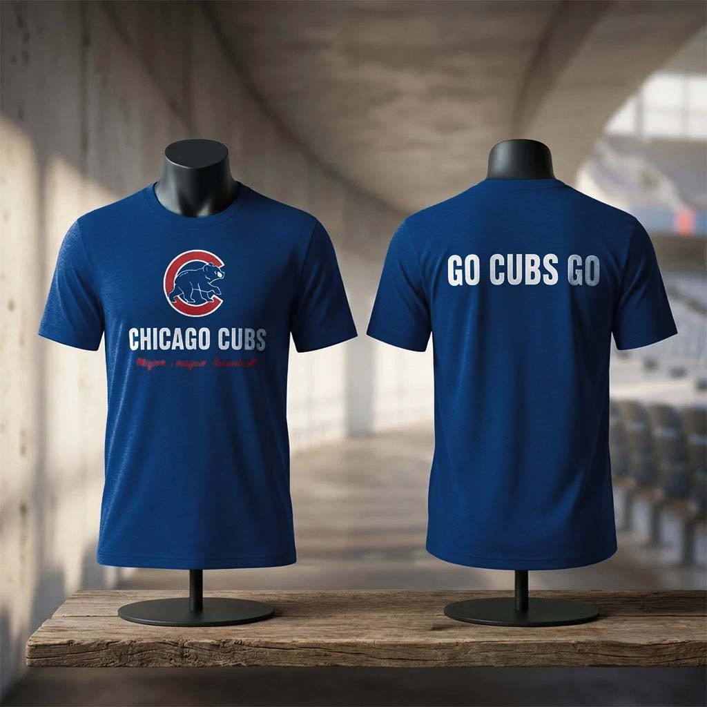 Chicago Cubs Walking Bear T-Shirt Go Cubs Go Shirt Chicago Cubs Merch Game Day Gift For Fans