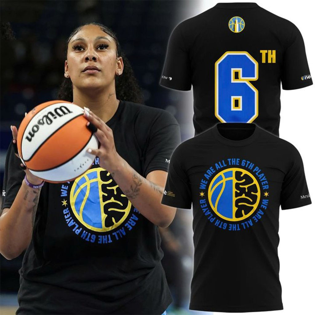 Chicago Sky We Are All The 6th Player T-Shirt Chicago Sky Merch Gift For Basketball Fans - Kdjoy