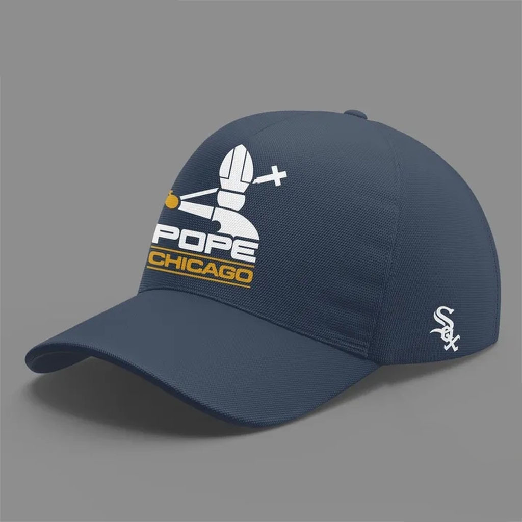 Chicago White Sox Chicago Pope 2026 Hat Pope Leo XIV Cap White Sox Merch Gifts For Fans - Kdjoy