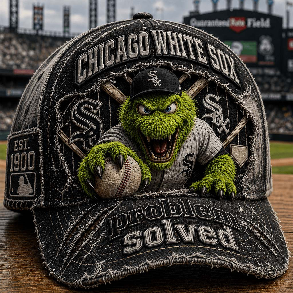 Chicago White Sox Problem Solved Vintage Hat 2026 White Sox Merch Present For Baseball Fans - Kdjoy