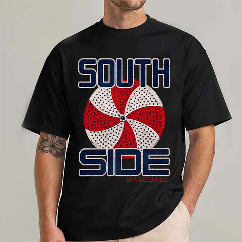 Chicago White Sox South Side Baseball T-Shirt White Sox Merch Gift For Baseball Lovers - Kdjoy